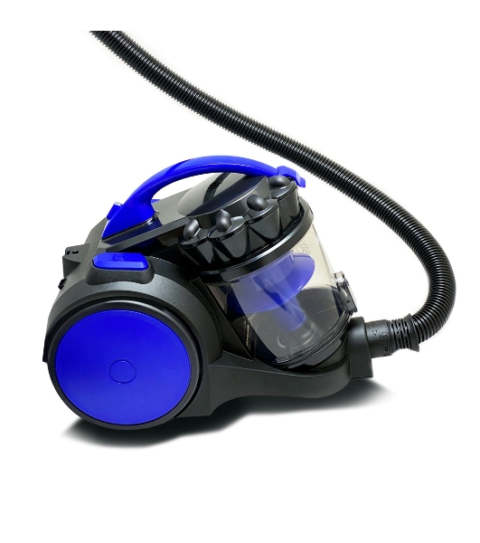 Пылесос Ginzzu VS435 черный/синий, 440/2400 Вт, уборка сухая, пылесборник контейнер 4 л