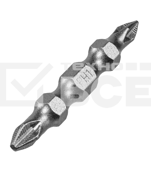 Набор бит Denzel двухстор., PH2-PH1х45 мм, сталь S2, 10 шт.