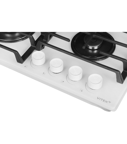Газовая варочная панель Vitek VGH 6420 WG стекло белое