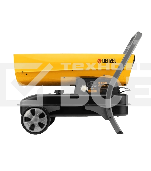 Дизельная тепловая пушка Denzel DHG-45i, 45 кВт, 1000 м3/ч, прямой нагрев, электронный термостат