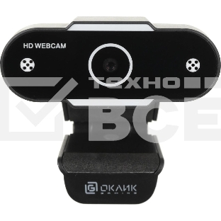 Веб-камера Oklick/Оклик OK-C012HD черный 1Mpix (1280x720) USB2.0 с микрофоном