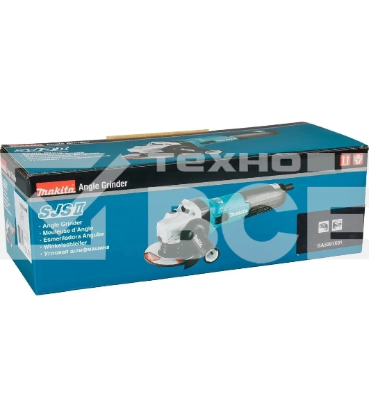 Угловая шлифовальная машина Makita GA5091X01 1900Вт 11500об/мин рез.шпин.:M14 d=125мм