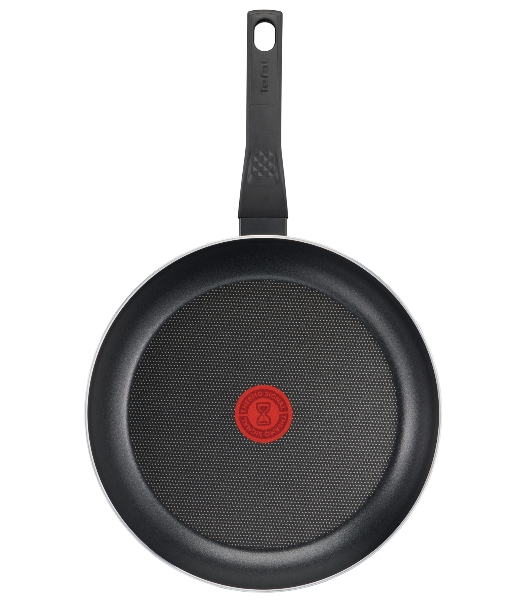 Сковорода Tefal Easy Plus 04237924 круглая 24см ручка несъемная (с крышкой) черный (9100054100)