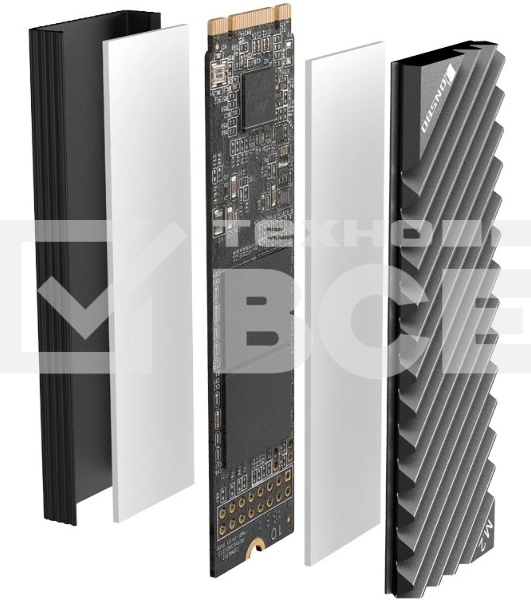 Радиатор для SSD M.2 2280 JONSBO M.2-3 Gray (серый)
