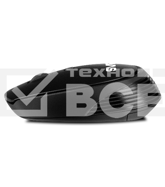Мышь беспроводная SVEN RX-210W черный, 1400 dpi, радиоканал, USB, кнопки - 4