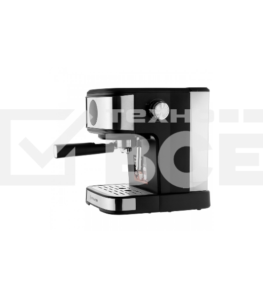 Кофеварка рожковая BRAYER BR1105, черный/серебристый, исп. кофе - молотый, 1,5 л, 800 Вт, 20 бар