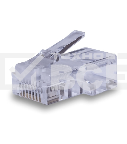 Коннектор Suprlan 10-0209, UTP кат.5E, RJ45, серый (упак.:100шт)