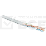 Кабель информационный Hyperline UUTP4R-C5E-S24-IN-LSZH-GY-305 кат.5E UTP 4 пары 24AWG LSZH внутренний 305м серый, фото 1