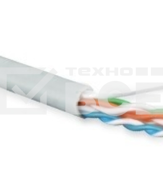 Кабель информационный Hyperline UUTP4R-C5E-S24-IN-LSZH-GY-305 кат.5E UTP 4 пары 24AWG LSZH внутренний 305м серый