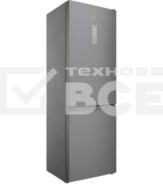 Холодильник Hotpoint HT 5180 MX нержавеющая сталь/серебристый двухкамерный 220/78 л морозилка снизу, No Frost