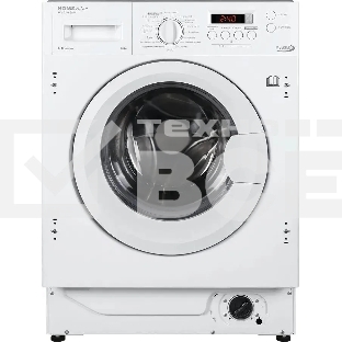 Встраиваемая стиральная машина HOMSair WMB1486WH белый, загрузка фронтальная 8 кг, 6 кг - сушка, 1400 об/мин, класс: A