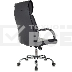 Кресло руководителя Бюрократ T-8010SL/BLACK черный, искусственная кожа, крестовина хром, фото9