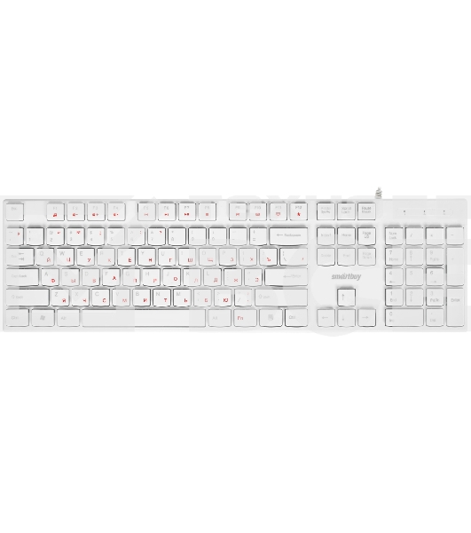 Клавиатура проводная мультимедийная Smartbuy ONE 238 USB белая (SBK-238U-W)/20