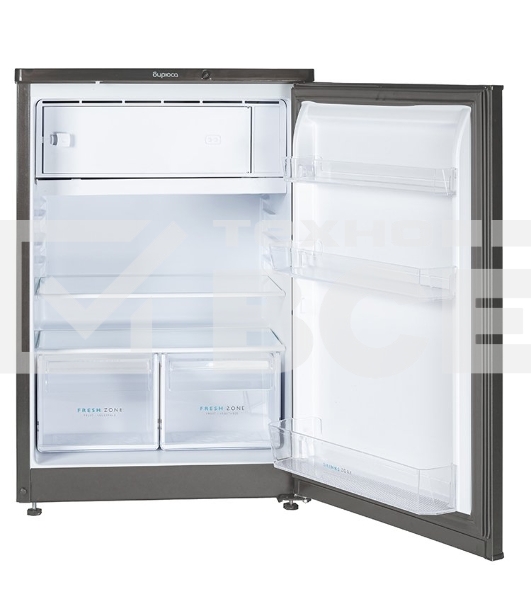 Холодильник Бирюса W508 графит однокамерный 116/34л морозилка сверху