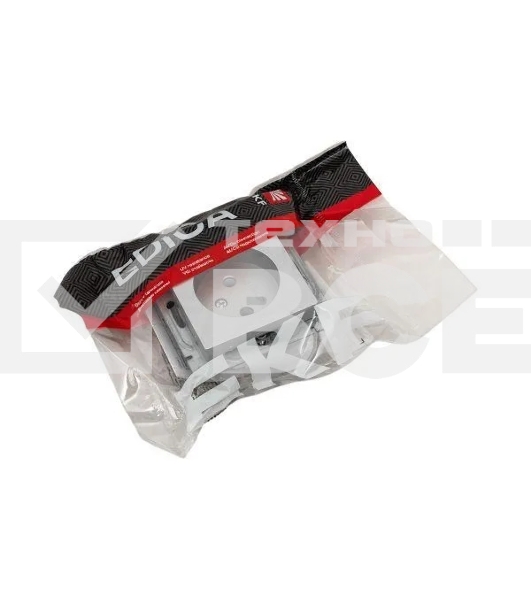 Розетка EKF UP1-SOA-100 СП Эпика 16А без заземл. без шторок механизм алюм.