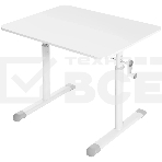 Офисный стол Defender Legend белый, 80x60 см, в63-86 см, ручной., фото3