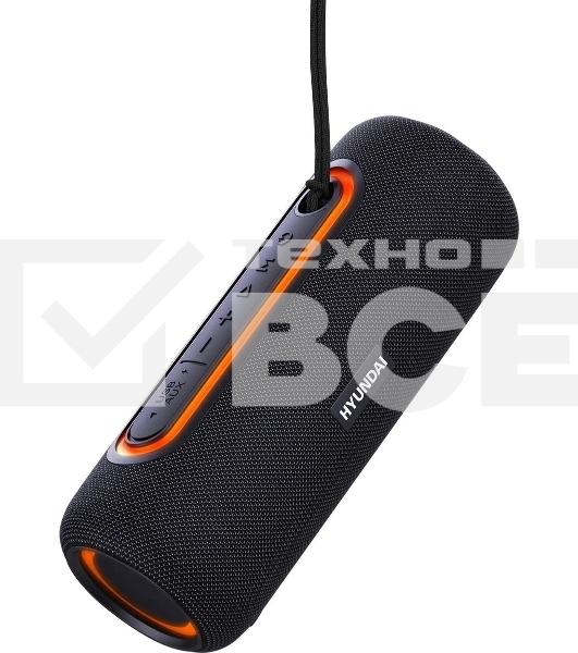 Портативная колонка Hyundai H-PS1021 черный/черный 25 Вт 1.0 BT 10м 1500mAh