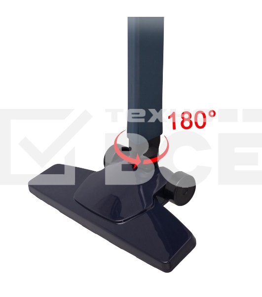 Пылесос вертикальный Endever SkyClean VC-298 темно-синий, питание от сети, 450 Вт, уборка сухая, пылесборник 0.5 л