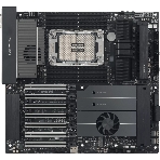 Серверная материнская плата ASUS PRO WS W890E-SAGE SE, LGA 4710-2, Intel W890, 8xDDR5, 4xSATA, 4xM.2, 7xPCIe 5.0 x16, 1xVGA, 2x10Gb LAN, IPMI, 2xUSB-C 40Gbps (USB4 / Gen3x2), 6xUSB-A 10Gbps, 2x3.5 мм, 7.1, EEB, фото 1