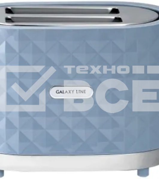 Тостер Galaxy Line GL 2912, серый, пластик, 1200 Вт