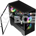 Компьютерный корпус 1STPLAYER DK D7 Black / mATX / 3x120mm LED fans / D7-BK-3F1, фото5
