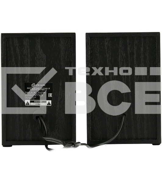 Колонки Oklick OK-160 2.0 черный 6Вт