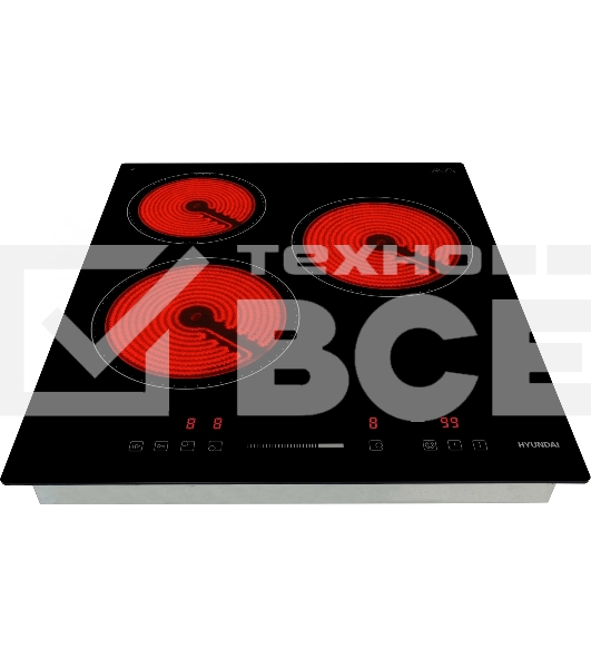 Варочная поверхность Hyundai HHE 4554 BG, черный