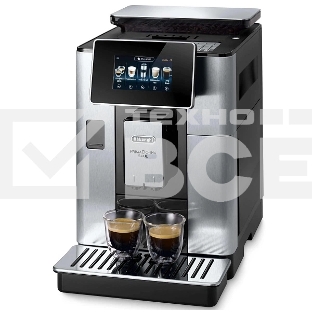 Кофемашина DeLonghi ECAM 610.75.MB металлик/черный, исп. кофе - зерновой/молотый, 2.2 л, 1450 Вт, 19 Бар