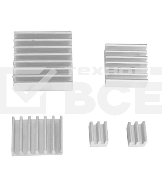 Комплект радиаторов ACD RA807  Aluminum Heat Sink Set for Raspberry Pi 5
