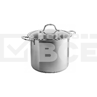 Кастрюля WEBBER BE-128-8L 8 л, 22 см, нержавеющая сталь, с крышкой