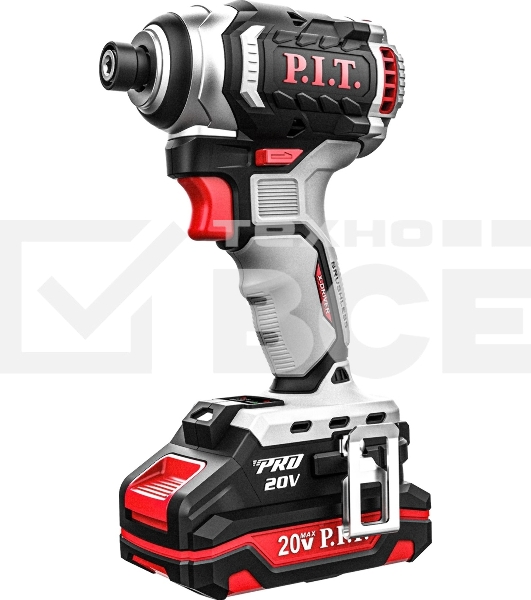 Винтоверт P.I.T. PSD20H-170A/2 аккум. патрон:держатель бит 1/4