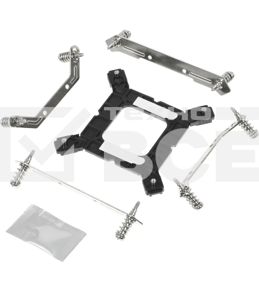 Устройство охлаждения(кулер) Accord ACC-5P12PRO ARGb Soc-AM5/AM4/1200/1700/1851 серебристый/черный 4-pin 31dB Al+Cu 220W 525gr brown box