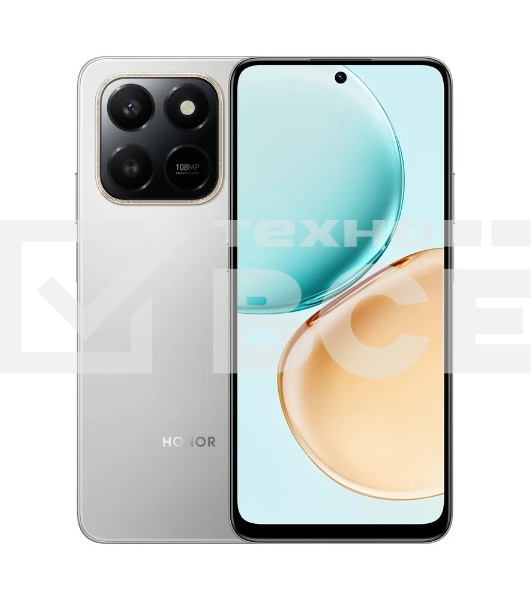 Смартфон HONOR X7d 8/256Gb серебряный