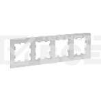 Рамка 4-местная Эпика EKF UP1-FPA-04 алюминий, пластик, фото 1