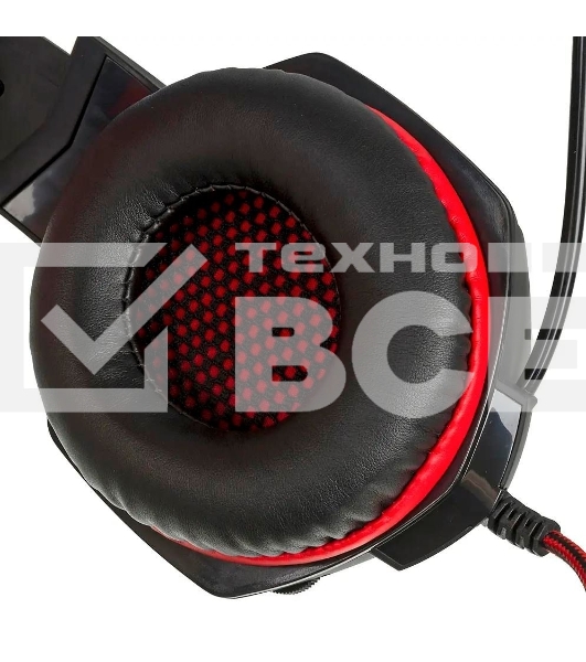 Игровые стереонаушники с микрофоном SVEN AP-G988MV, черный-красный Игровые стереонаушники с микрофоном SVEN AP-G988MV, черный-красный