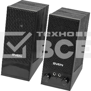 Акустическая система SVEN SPS-604 2.0 черный 4Вт