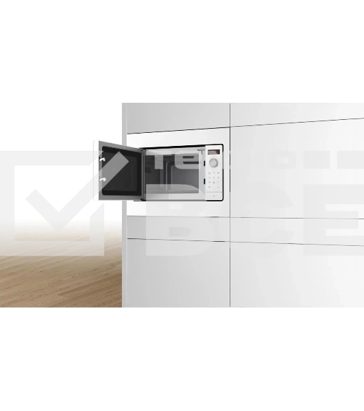 Встраиваемая микроволновая печь Bosch BFL523MW3 Serie 2 белый