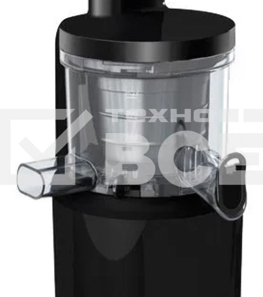 Соковыжималка Bosch MESM731M черный, шнековая вертикальная, 150 Вт, 1000 мл, электронное, реверс