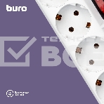 Сетевой фильтр Buro 500SH-5-SW-W 5м (5 розеток) белый (коробка), фото2