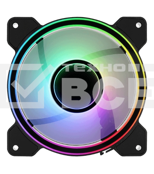 Вентилятор для корпуса Aerocool / Formula Mirage 12 ARGB черный, 120 мм, 1300 об/мин, 17.8 дБ, 6 pin