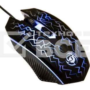 Мышь проводная Dialog Gan-Kata MGK-08U черный, 1600 dpi, USB, кнопки - 4