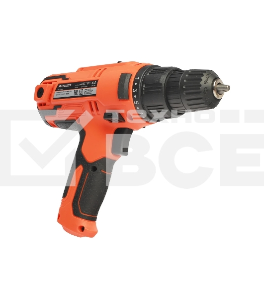 Дрель-шуруповерт Patriot FS 300, Сетевая, 300 Вт, Кейс