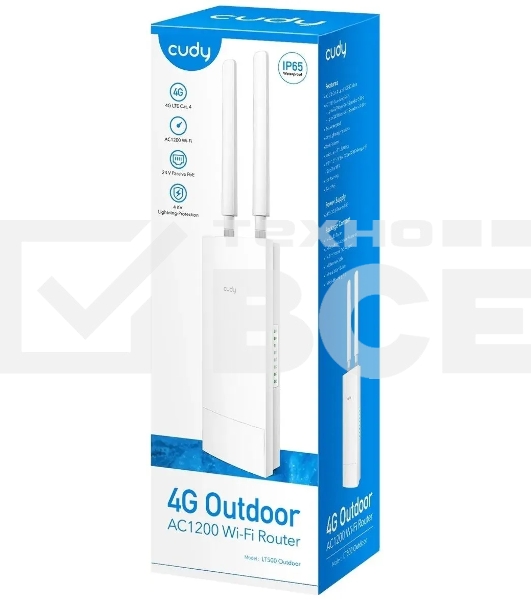 Точка доступа Cudy LT500 (LT500 OUTDOOR) AC1200 4G белый
