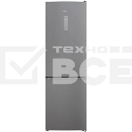 Холодильник Hotpoint HT 5180 MX нержавеющая сталь/серебристый двухкамерный 220/78 л морозилка снизу, No Frost, фото4