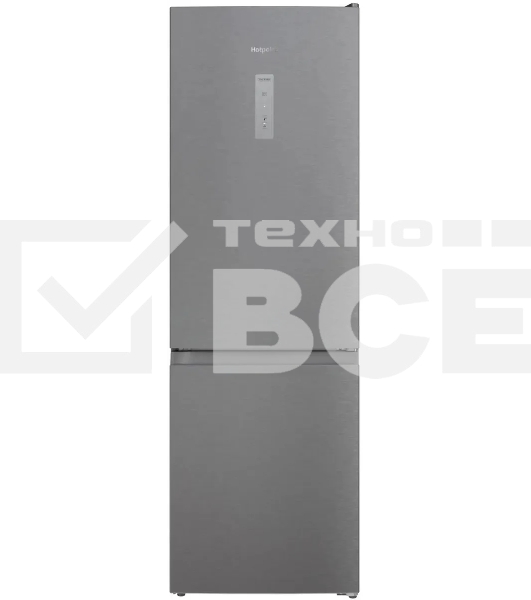 Холодильник Hotpoint HT 5180 MX нержавеющая сталь/серебристый двухкамерный 220/78 л морозилка снизу, No Frost