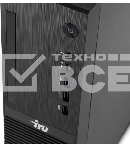 Компьютер ПК IRU 310SC SFF PG G7400 (3.7) 8Gb SSD256Gb UHDG 710 Windows 11 Professional GbitEth 200W черный (2017903)