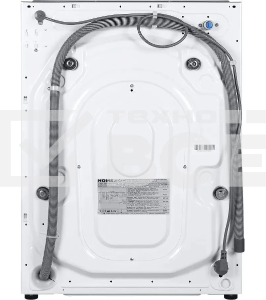 Встраиваемая стиральная машина HOMSair WMB1486WH белый, загрузка фронтальная 8 кг, 6 кг - сушка, 1400 об/мин, класс: A
