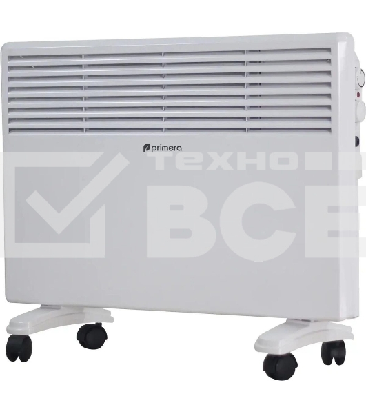 Конвектор Primera PHP-1500-MXB, белый, 1500 Вт, 20 м2, термостат