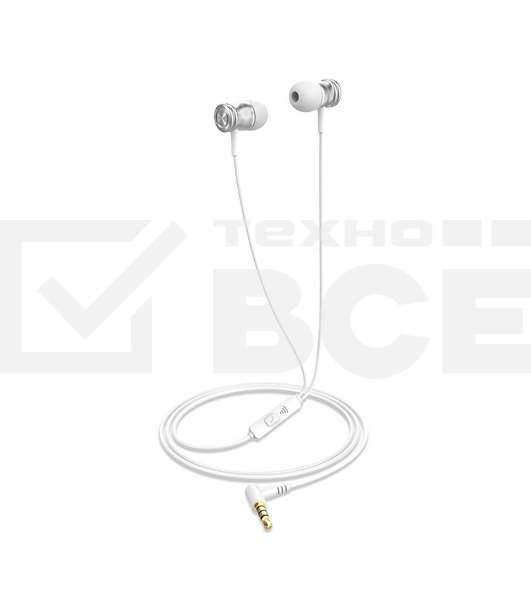 Наушники проводные Havit Wired earphone белый