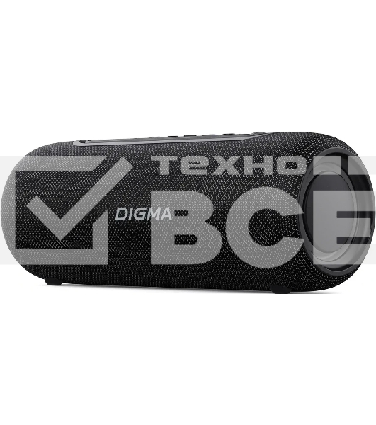 Колонка портатитвная Digma D-PS1524 черный 20W 2.0 BT 10м 2000mAh (PS1524B)
